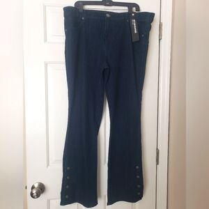 NEW Express Jeans Skyscraper Mid Rise - Dark Wash  - 18 R